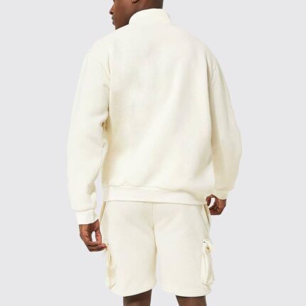 Oversized Varsity Zip Short Tracksuit