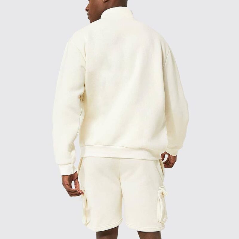 Oversized Varsity Zip Short Tracksuit
